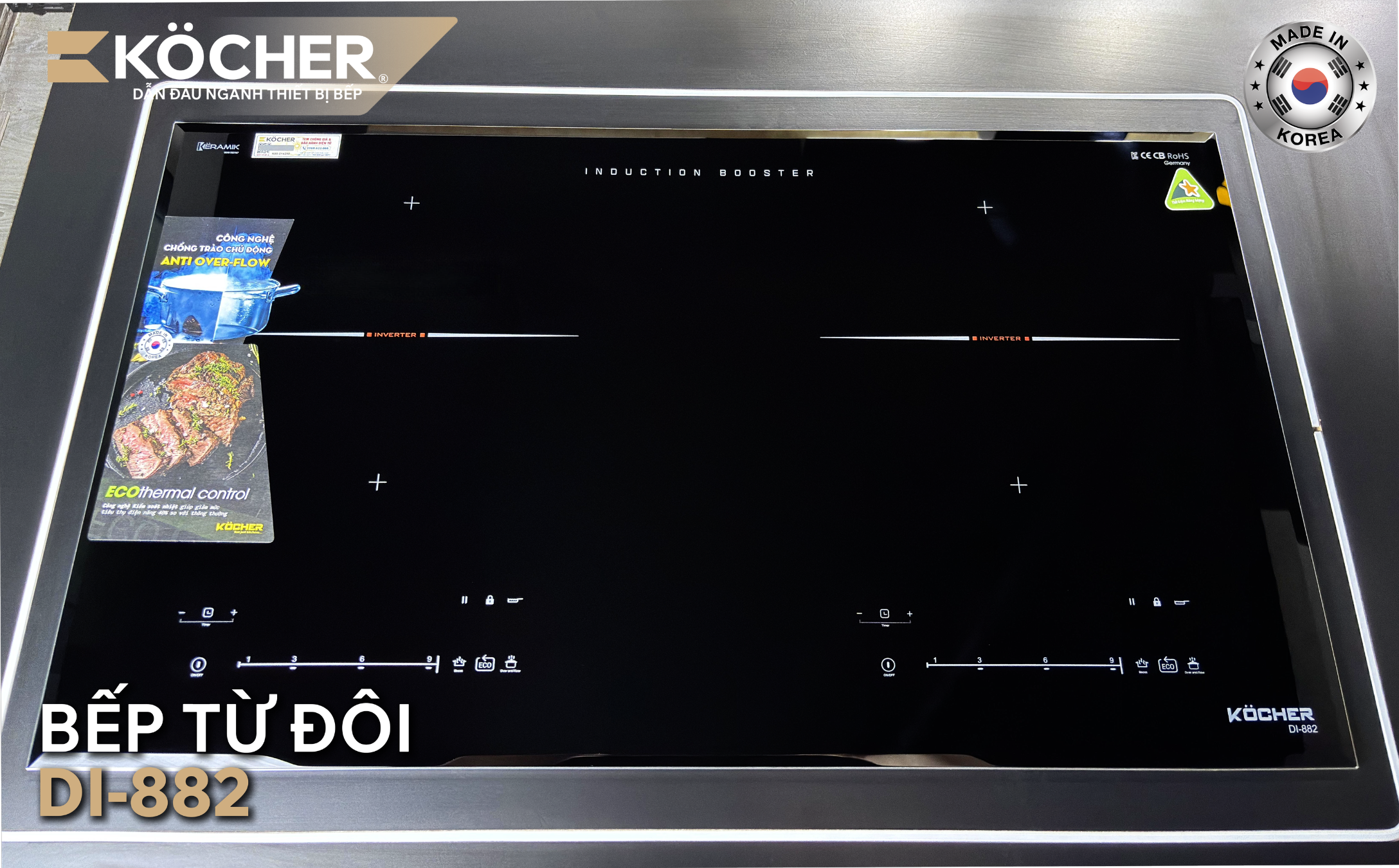 Bếp từ đôi Kocher DI-882 - Ảnh 5