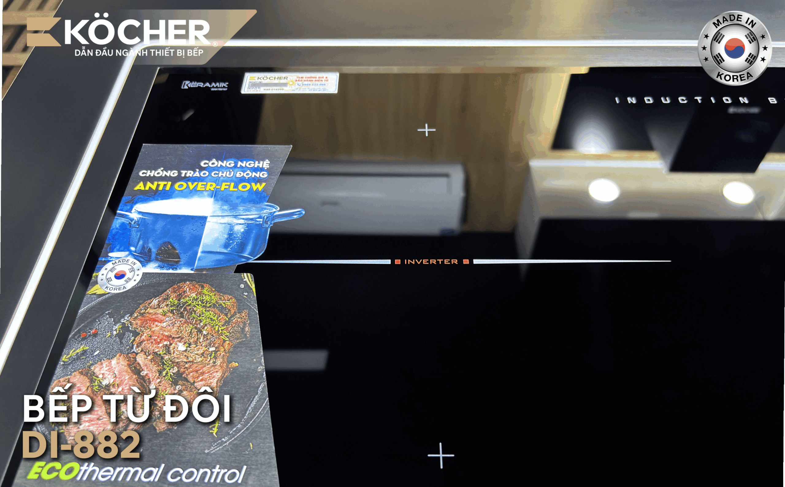Bếp từ đôi Kocher DI-882 - Ảnh 4