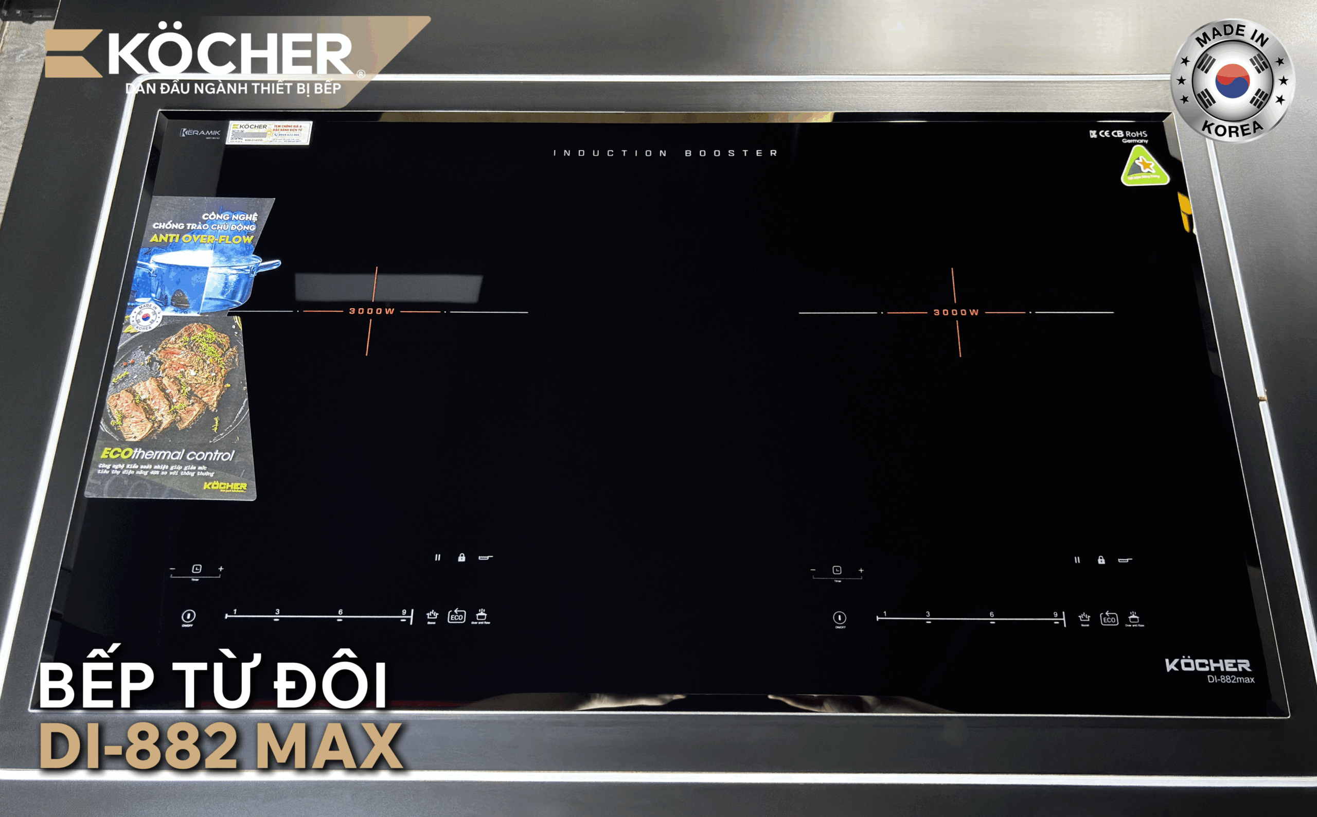 Bếp từ đôi Kocher DI-882 Max - Ảnh 6
