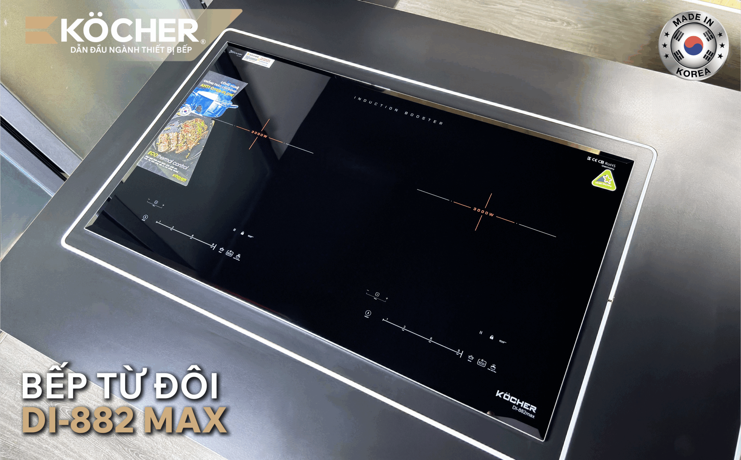 Bếp từ đôi Kocher DI-882 Max - Ảnh 5