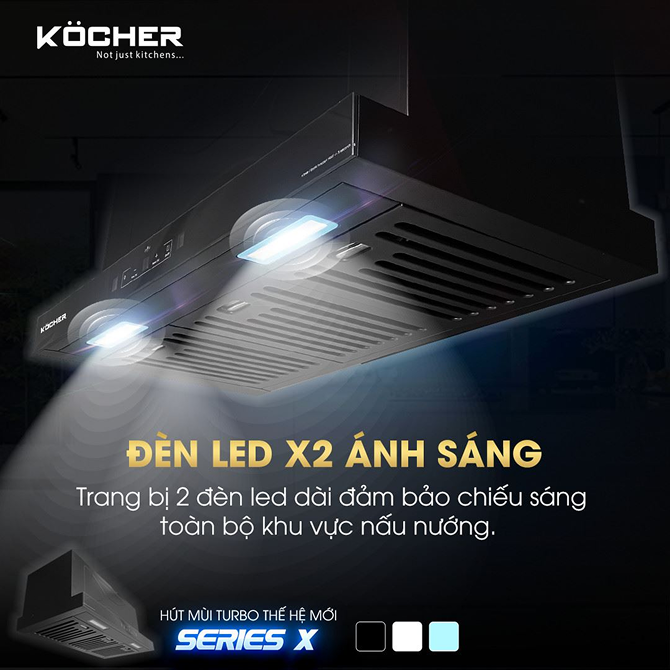 Máy Hút Mùi Kocher Turbo X-350D Chính Hãng | Công Suất Mạnh, Vận Hành Êm - Ảnh 5