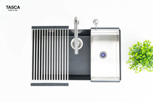 TASCA MITO NT761B | Chậu rửa bát đá 1 hố nhập khẩu Ý - Ảnh 11
