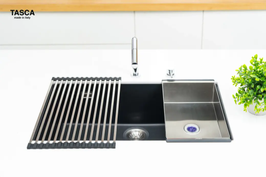 TASCA MITO NT761B | Chậu rửa bát đá 1 hố nhập khẩu Ý - Ảnh 10