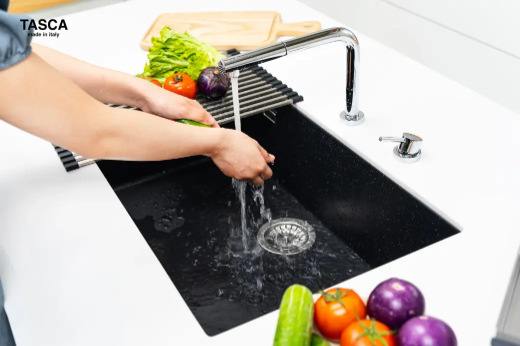 TASCA MITO NT761B | Chậu rửa bát đá 1 hố nhập khẩu Ý - Ảnh 7