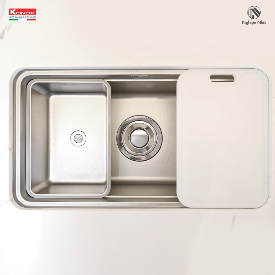 Chậu rửa bát chống xước Workstation Sink Dekor 8347SU - Ảnh 5