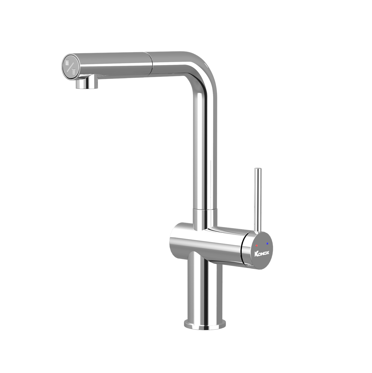 Vòi rửa bát dây rút KONOX Stream Smart Chrome Chính hãng | Gía tốt
