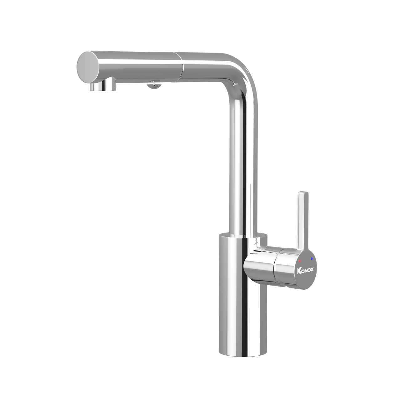 Vòi rửa bát dây rút KONOX Vira Chrome Chính hãng