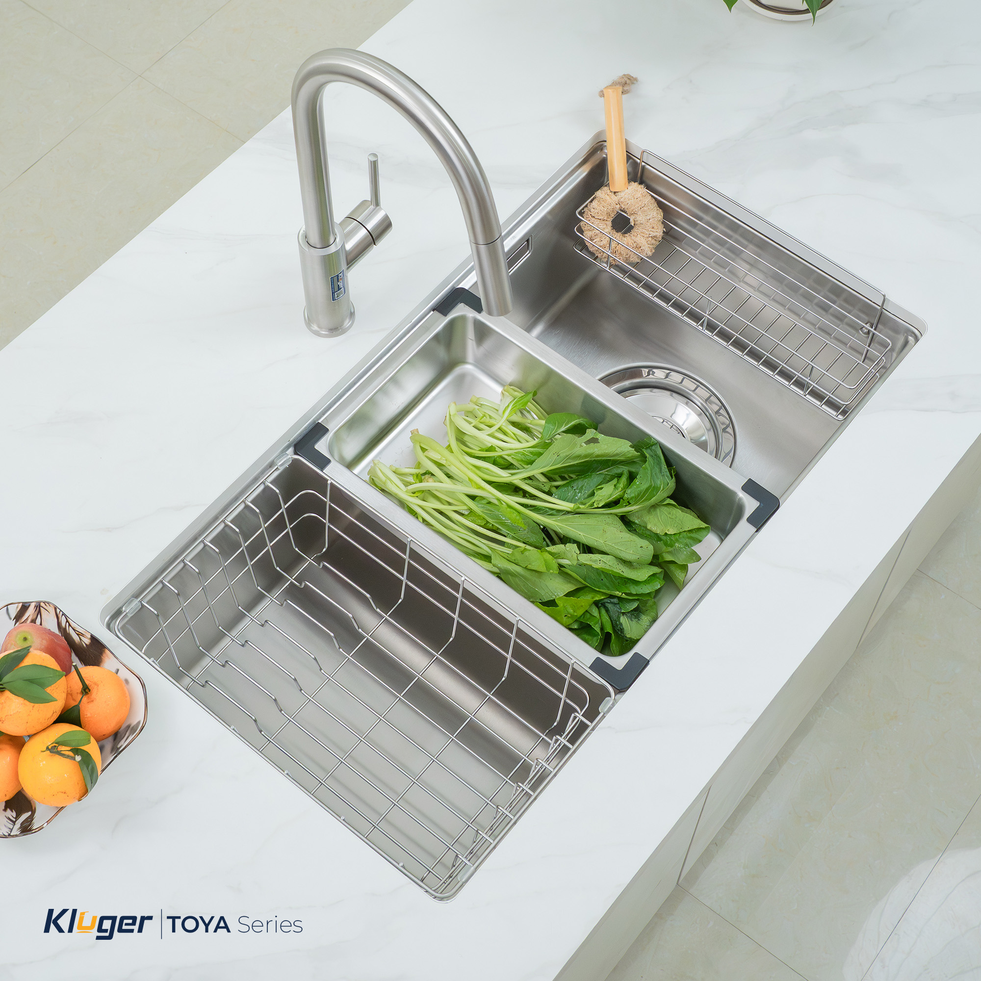 Chậu rửa bát Kluger KY8045ST Plus Chính hãng giá tốt - Ảnh 4