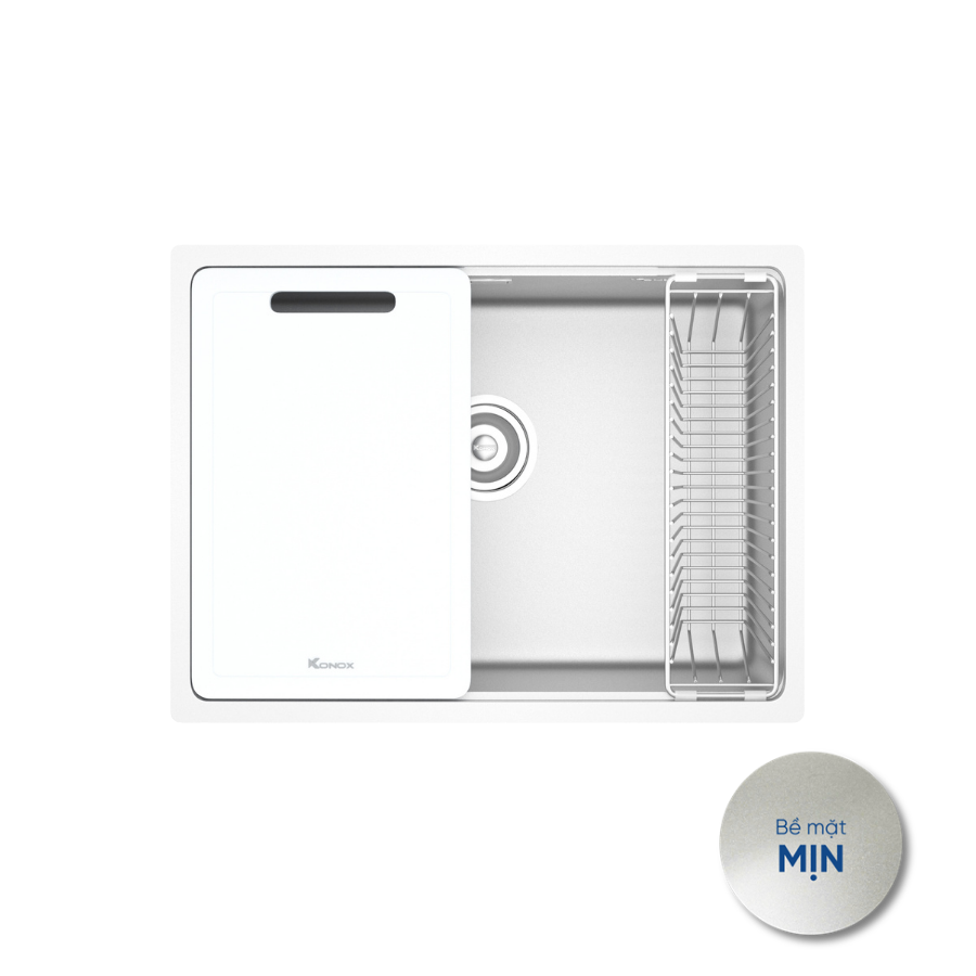 Chậu rửa bát bề mặt mịn Konox Tari 6448SM Chính hãng giá tốt