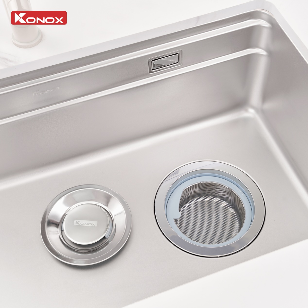 Chậu rửa bát bề mặt mịn Konox Tari 780SM chính hãng giá tốt - Ảnh 2