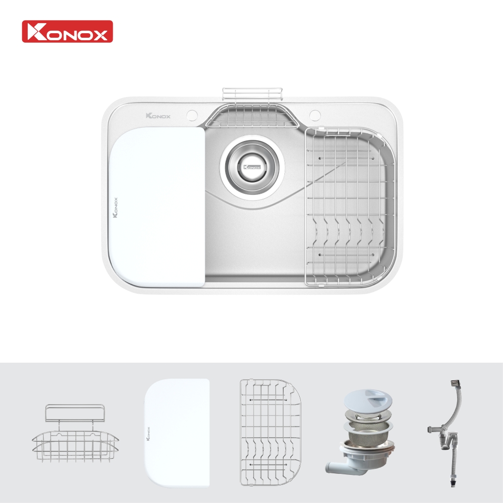 Chậu rửa bát phong cách Nhật bề mặt mịn Tari 7851SM - Ảnh 5