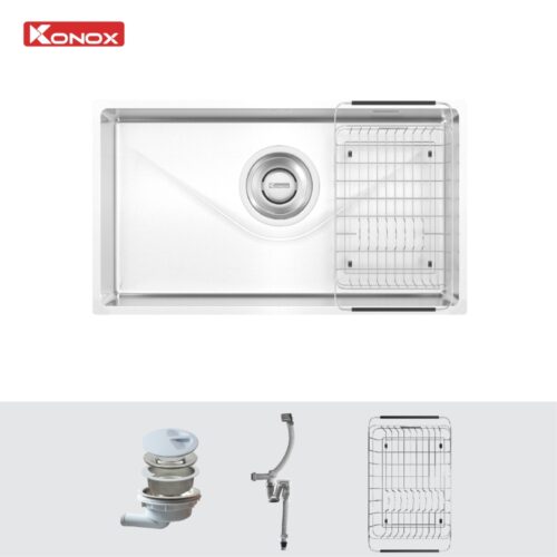 Chậu rửa bát bề mặt mịn Konox Tari 800SM chính hãng giá tốt - Ảnh 3