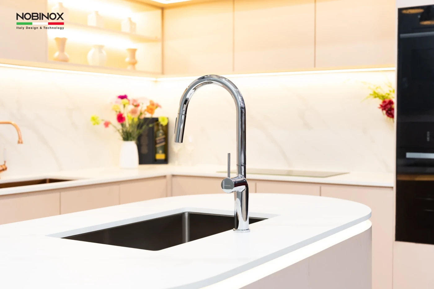 Vòi Rửa Bát Dây Rút NOBINOX ADORA NX990 Chính hãng giá tốt - Ảnh 6