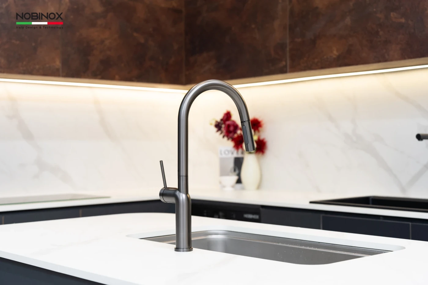 Vòi Rửa Bát Dây Rút NOBINOX ADORA NX991 Chính hãng giá - Ảnh 7