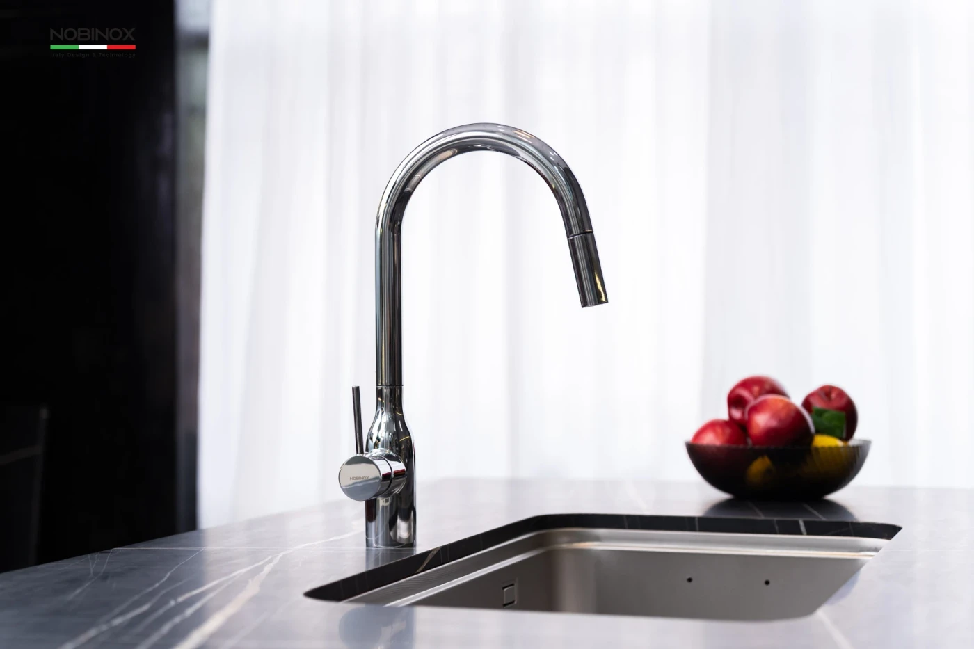 Vòi Rửa Bát Dây Rút NOBINOX AQUA NX660N Chính hãng giá tốt - Ảnh 5