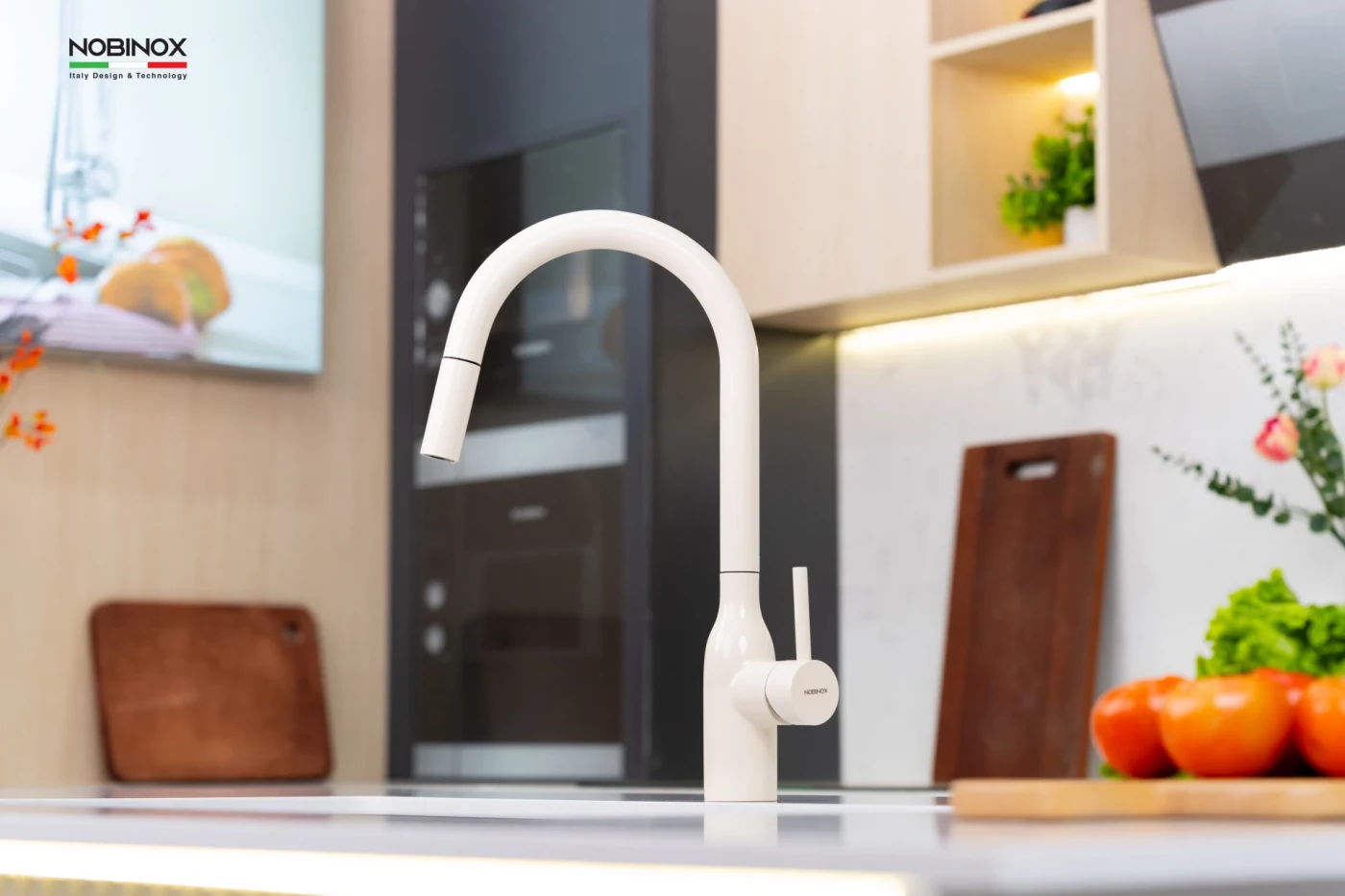 Vòi Rửa Bát Dây Rút NOBINOX AQUA NX661B Chính hãng giá tốt - Ảnh 3