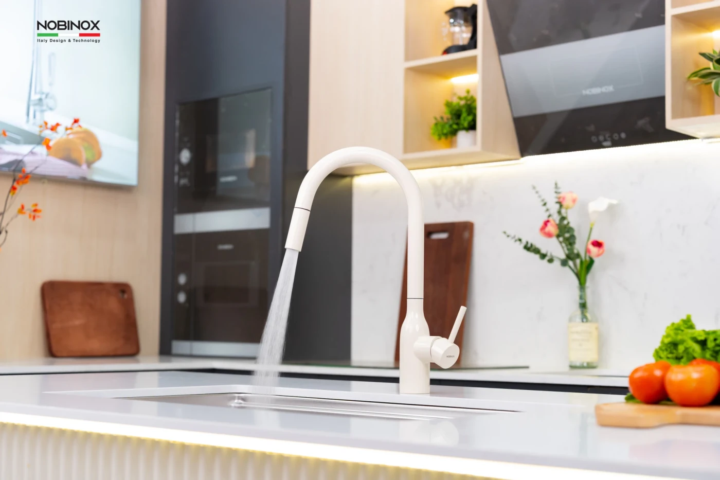 Vòi Rửa Bát Dây Rút NOBINOX AQUA NX661B Chính hãng giá tốt - Ảnh 2