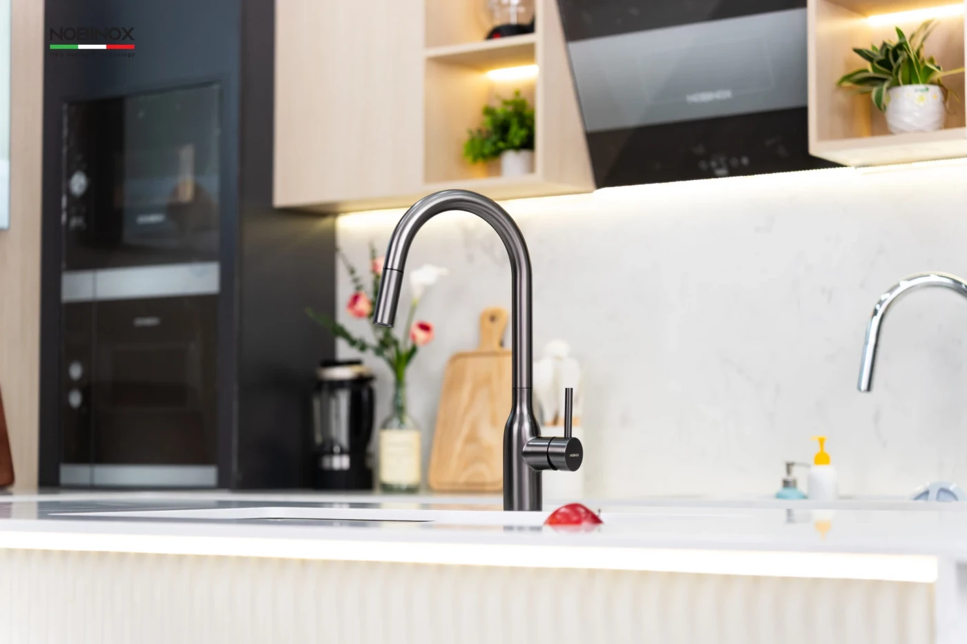 Vòi Rửa Bát Dây Rút NOBINOX AQUA NX664D Chính hãng giá tốt - Ảnh 5