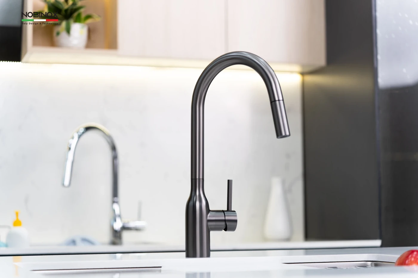 Vòi Rửa Bát Dây Rút NOBINOX AQUA NX664D Chính hãng giá tốt - Ảnh 4