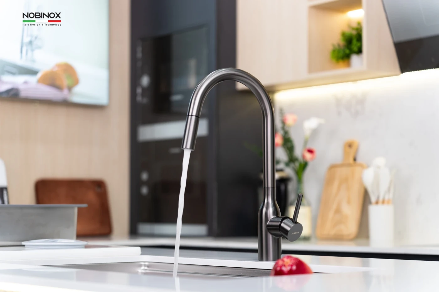 Vòi Rửa Bát Dây Rút NOBINOX AQUA NX664D Chính hãng giá tốt - Ảnh 3