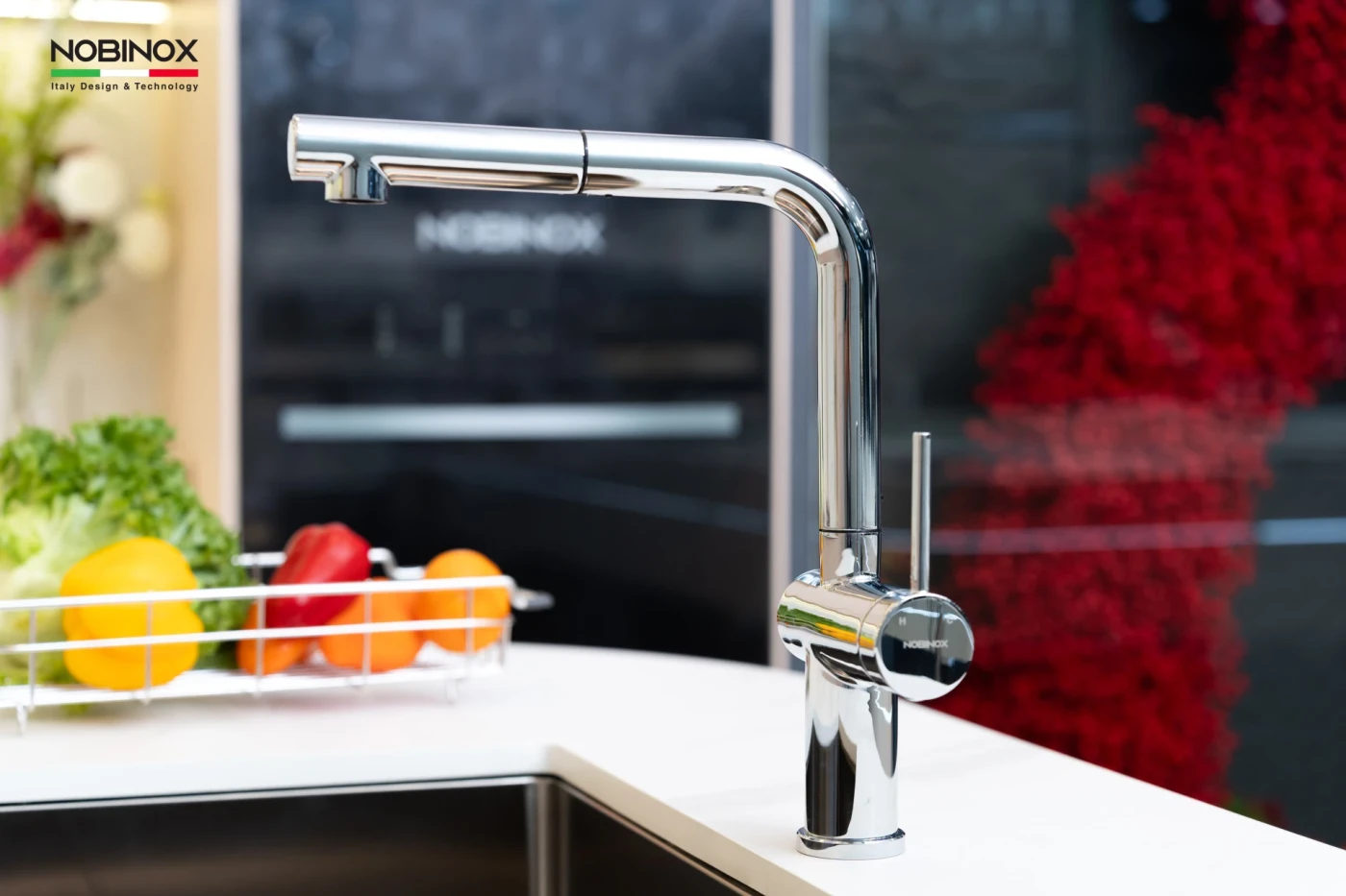 Vòi Rửa Bát Dây Rút NOBINOX BIANCO NX601 Chính hãng giá tốt - Ảnh 6