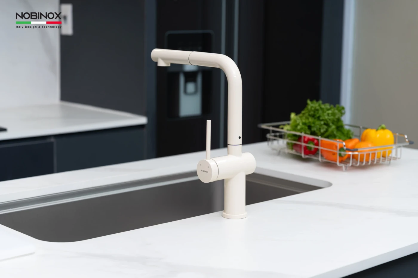 Vòi Rửa Bát Dây Rút NOBINOX BIANCO NX602 Chính hãng giá tốt - Ảnh 5