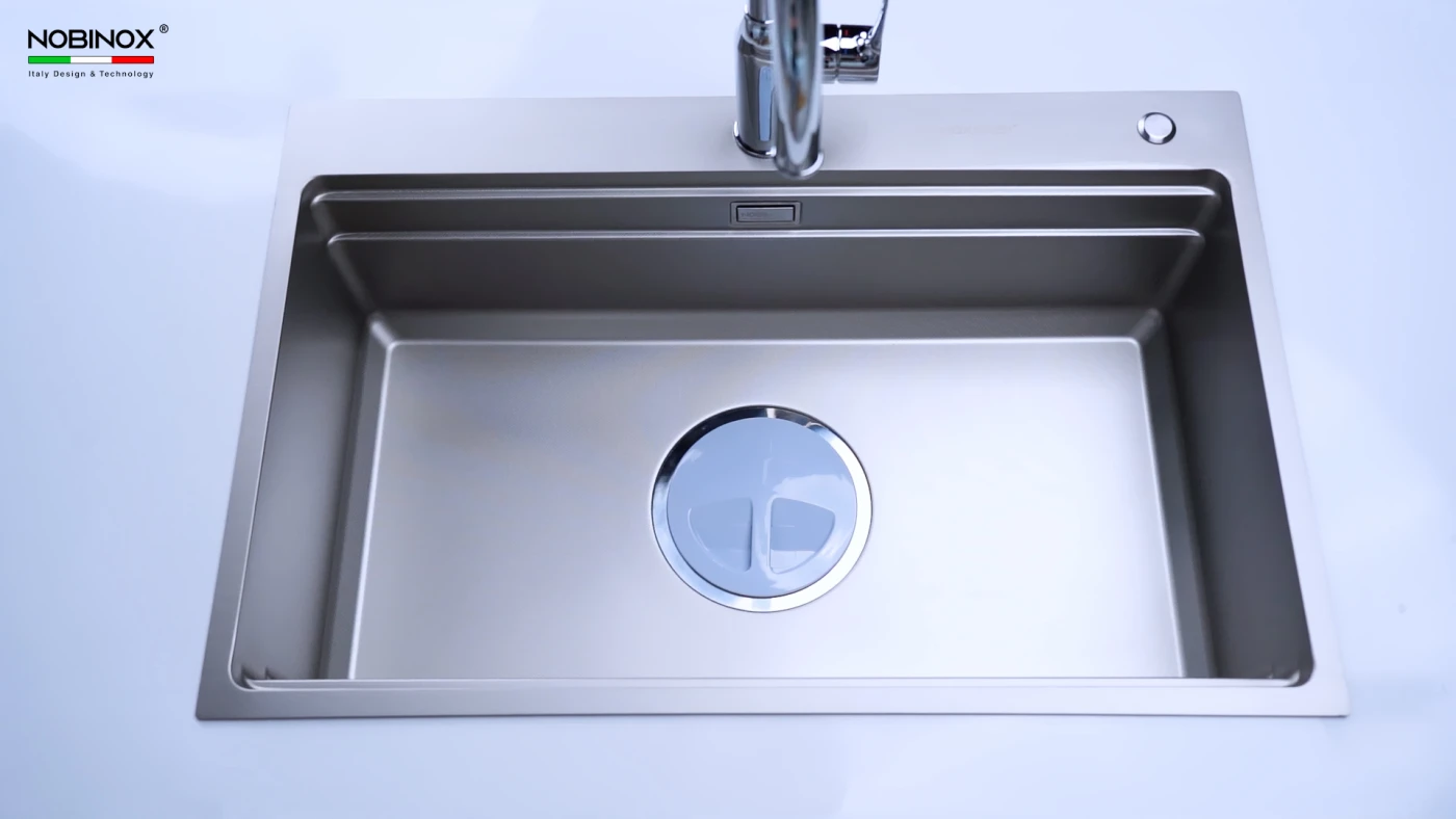 Chậu rửa bát NOBINOX LIRA NJ560D Chính hãng giá tốt - Ảnh 6