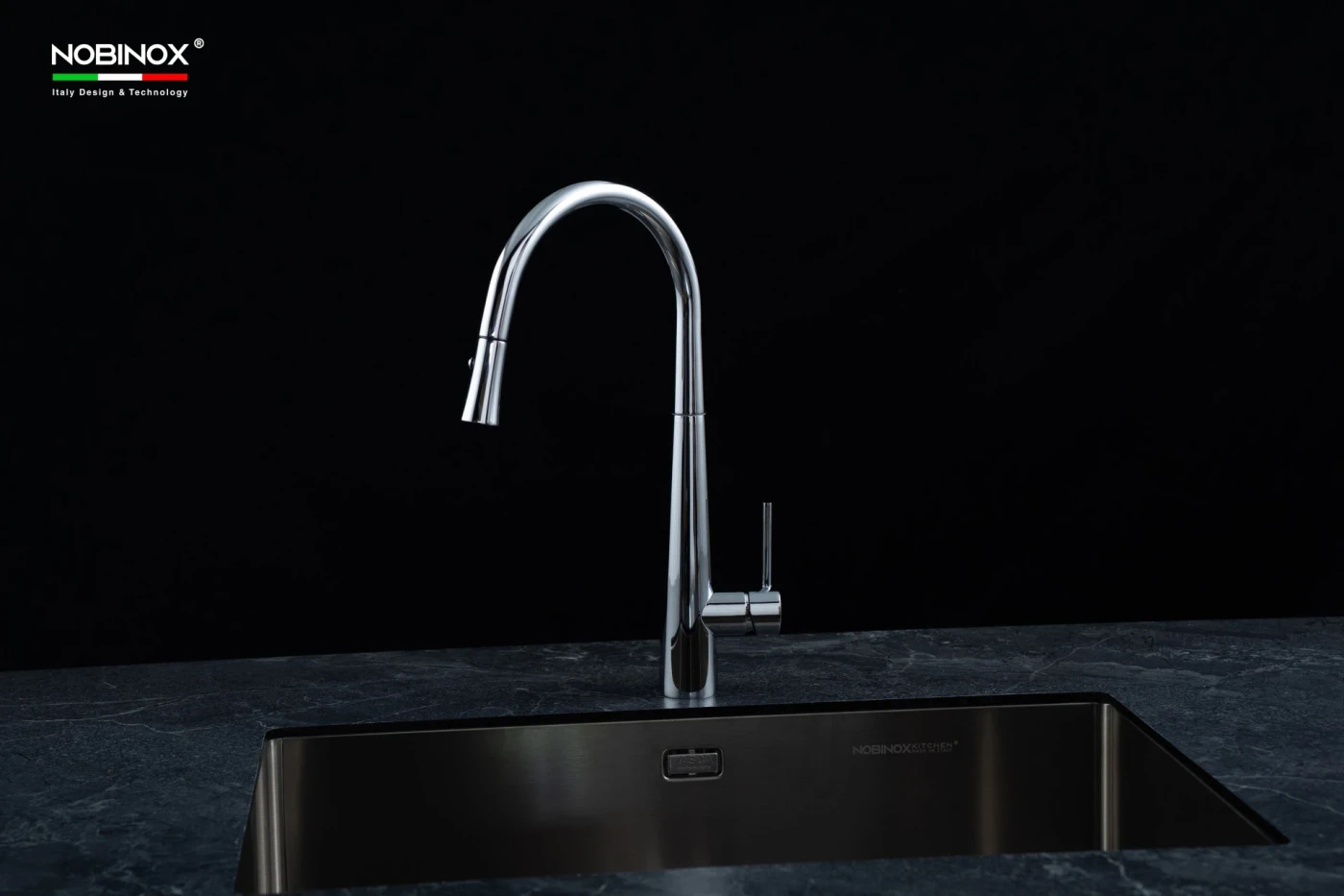 Vòi Rửa Bát Dây Rút NOBINOX LOTUS 640 Chính hãng giá tốt - Ảnh 5