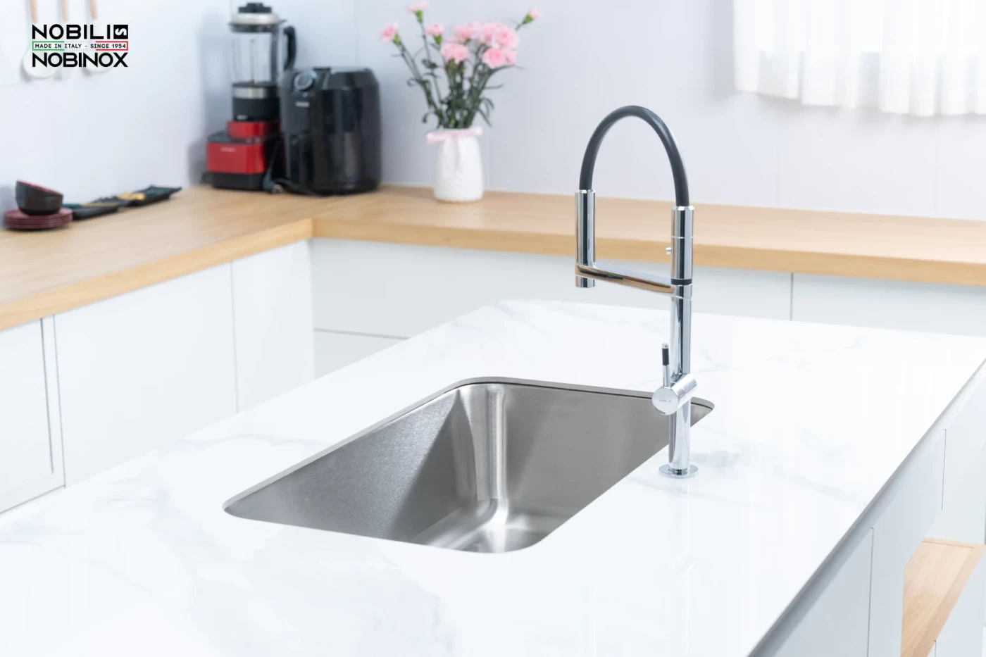 Chậu Rửa Bát 1 Hố NOBINOX Pura NT622U Chính hãng giá tốt - Ảnh 6