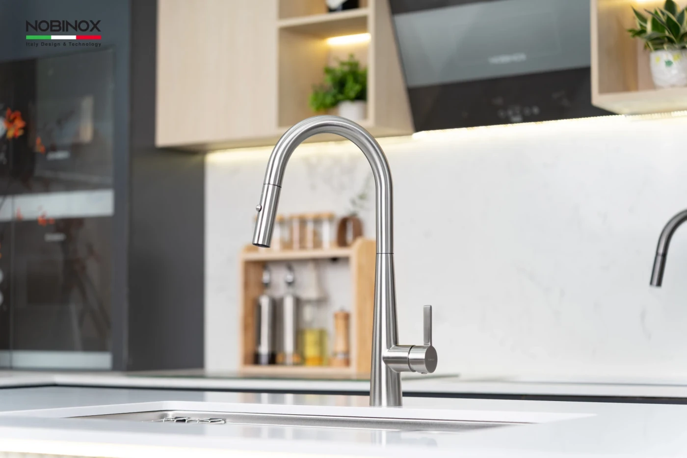 Vòi Rửa Bát Dây Rút NOBINOX WINTO NX501 Chính hãng giá tốt - Ảnh 5