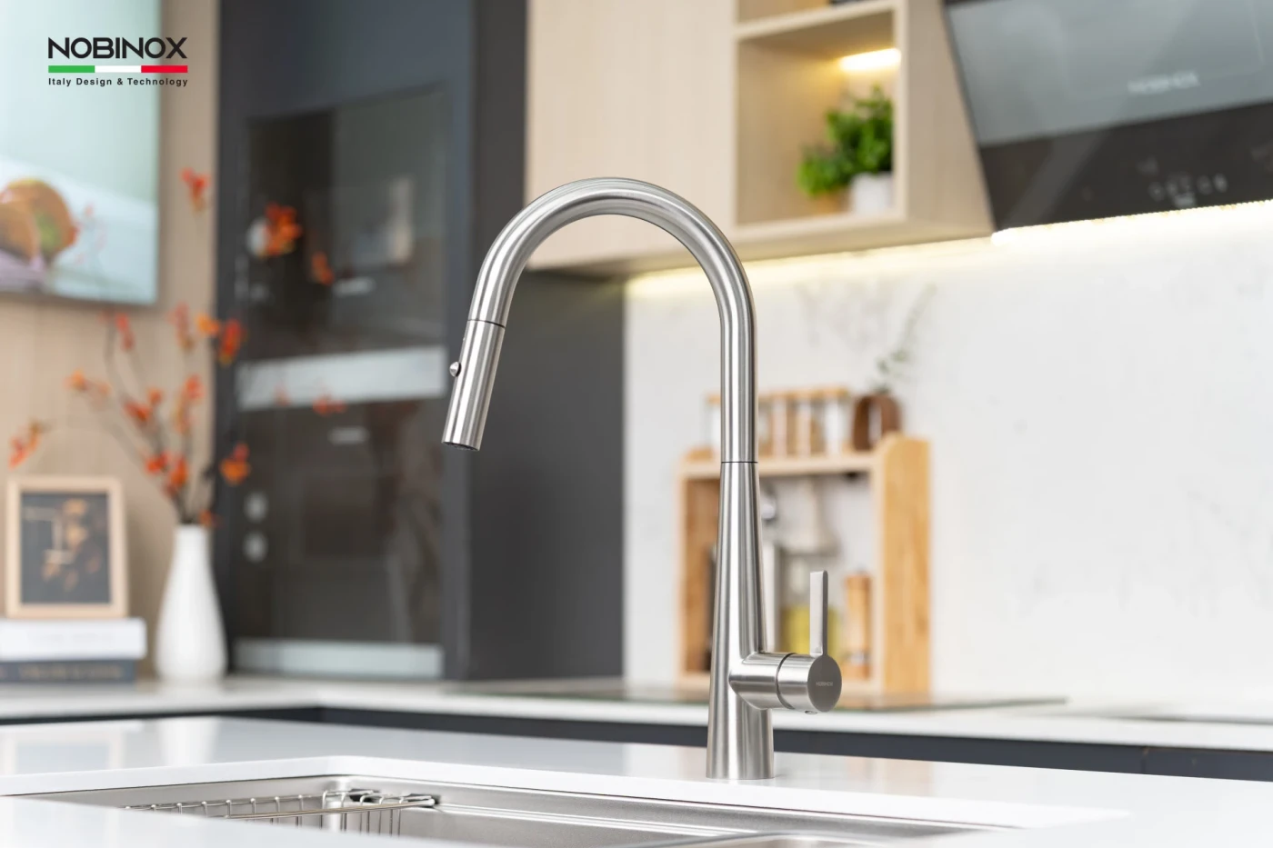 Vòi Rửa Bát Dây Rút NOBINOX WINTO NX501 Chính hãng giá tốt - Ảnh 4
