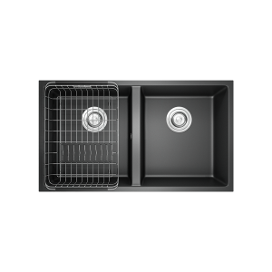 Chậu rửa bát KONOX Granite Sink Veloci 760D Black Nhập khẩu Ý