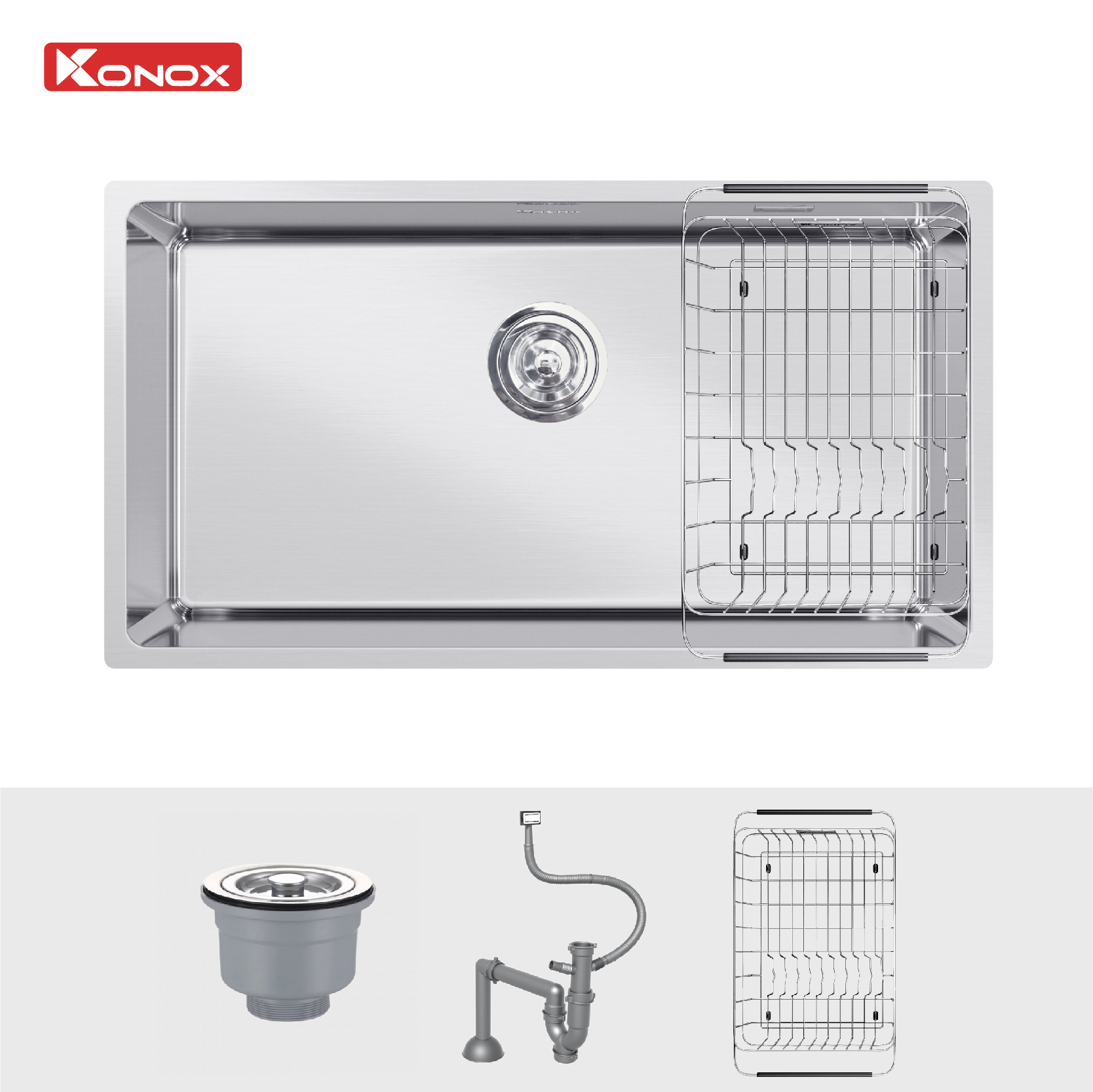 Chậu rửa bát KONOX Turkey Sink STELO 780U Nhập khẩu chính hãng - Ảnh 3