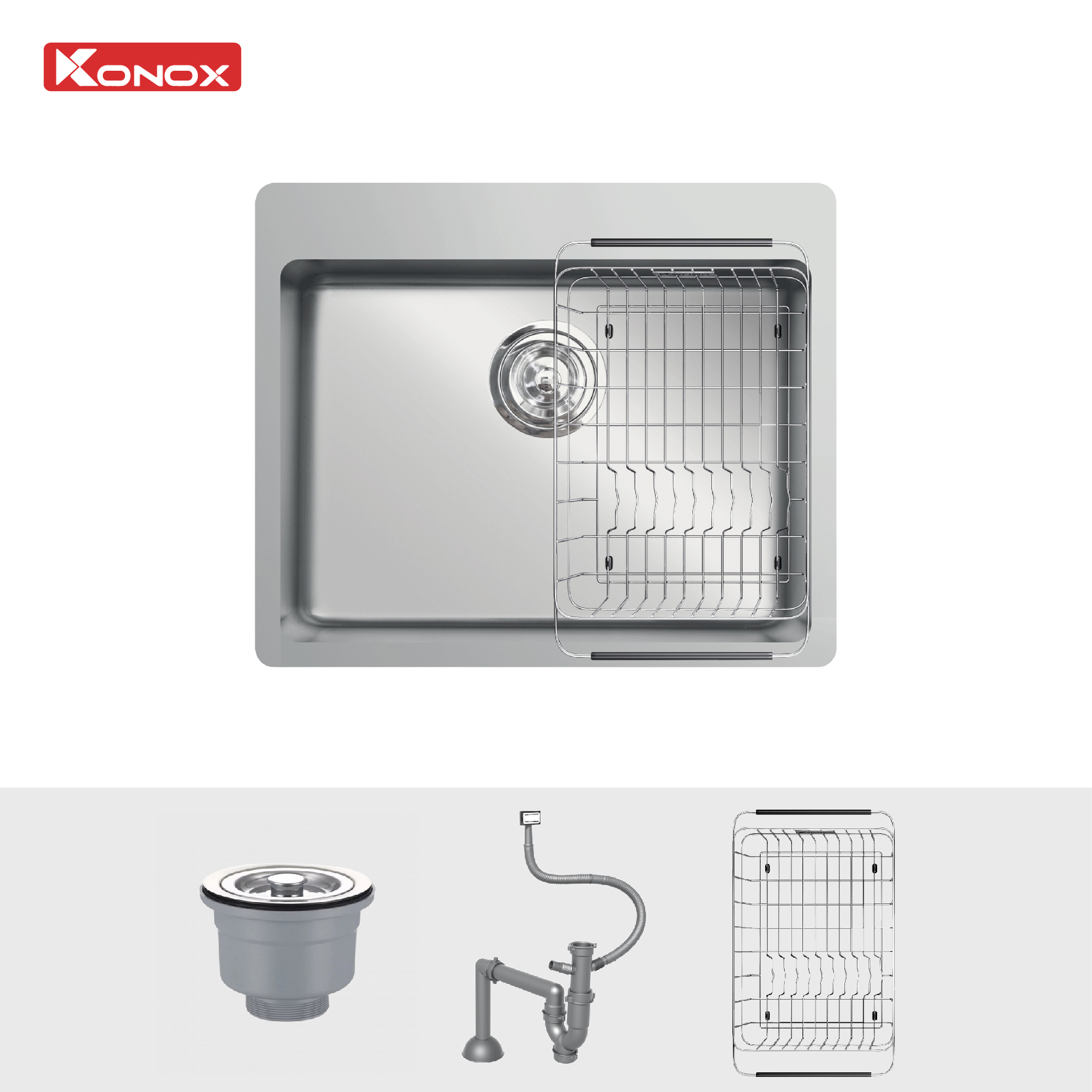 Chậu rửa bát KONOX Turkey Sink Neron 600T Nhập khẩu chính hãng - Ảnh 3