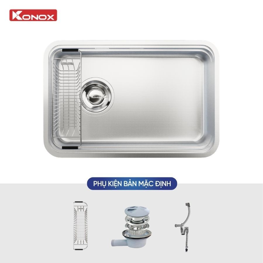 Chậu rửa bát chống xước (phiên bản cá nhân hóa) Konox Tari Smart 8047PP-L Chính hãng - Ảnh 3