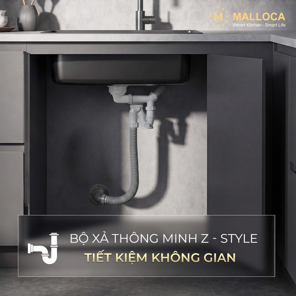 Chậu rửa chén Malloca VOLCANIC MS7750GR Chính hãng giá tốt - Ảnh 2