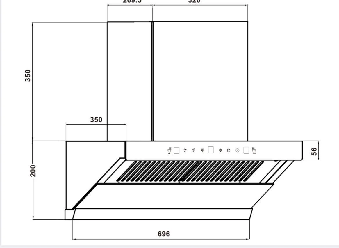Máy Hút Mùi Tự Động Làm Sạch BLANC BA 3570AT Chính hãng - Ảnh 3