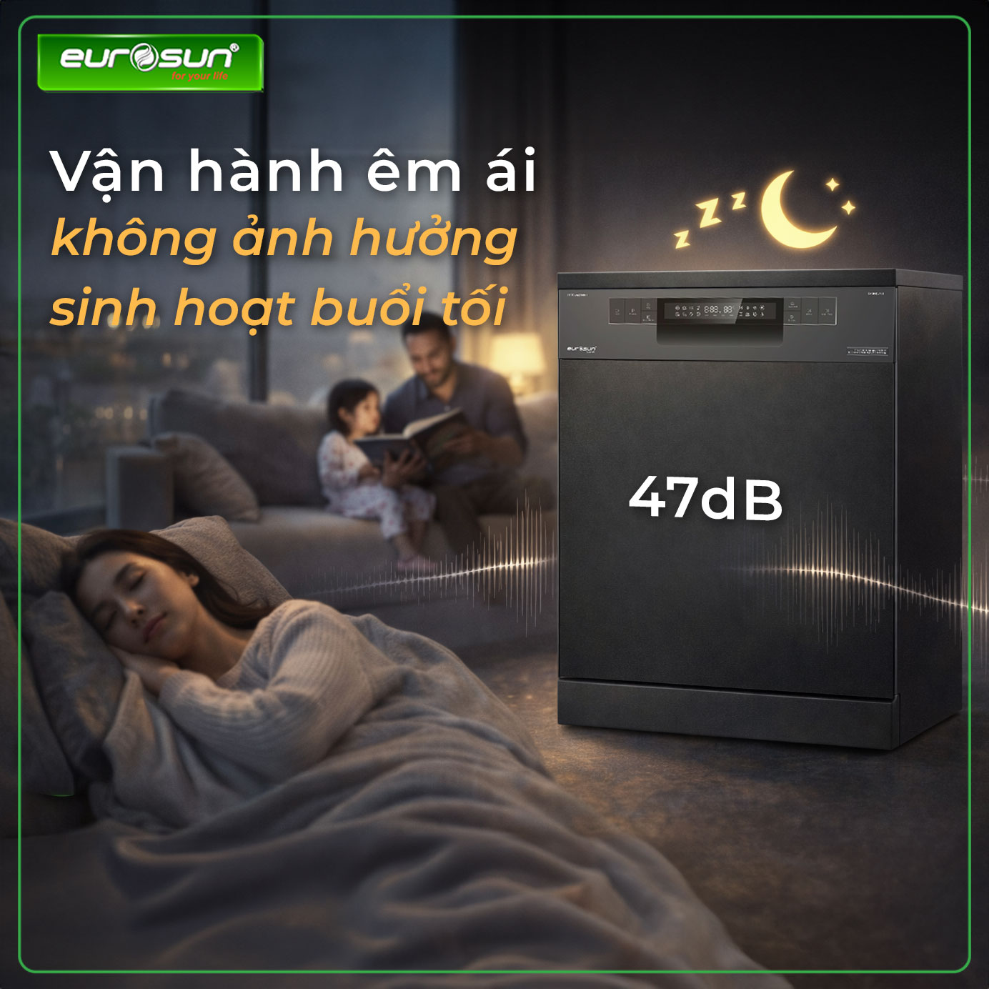Máy rửa bát Eurosun SMS81EU71B Chính hãng| Giá tốt - Ảnh 2