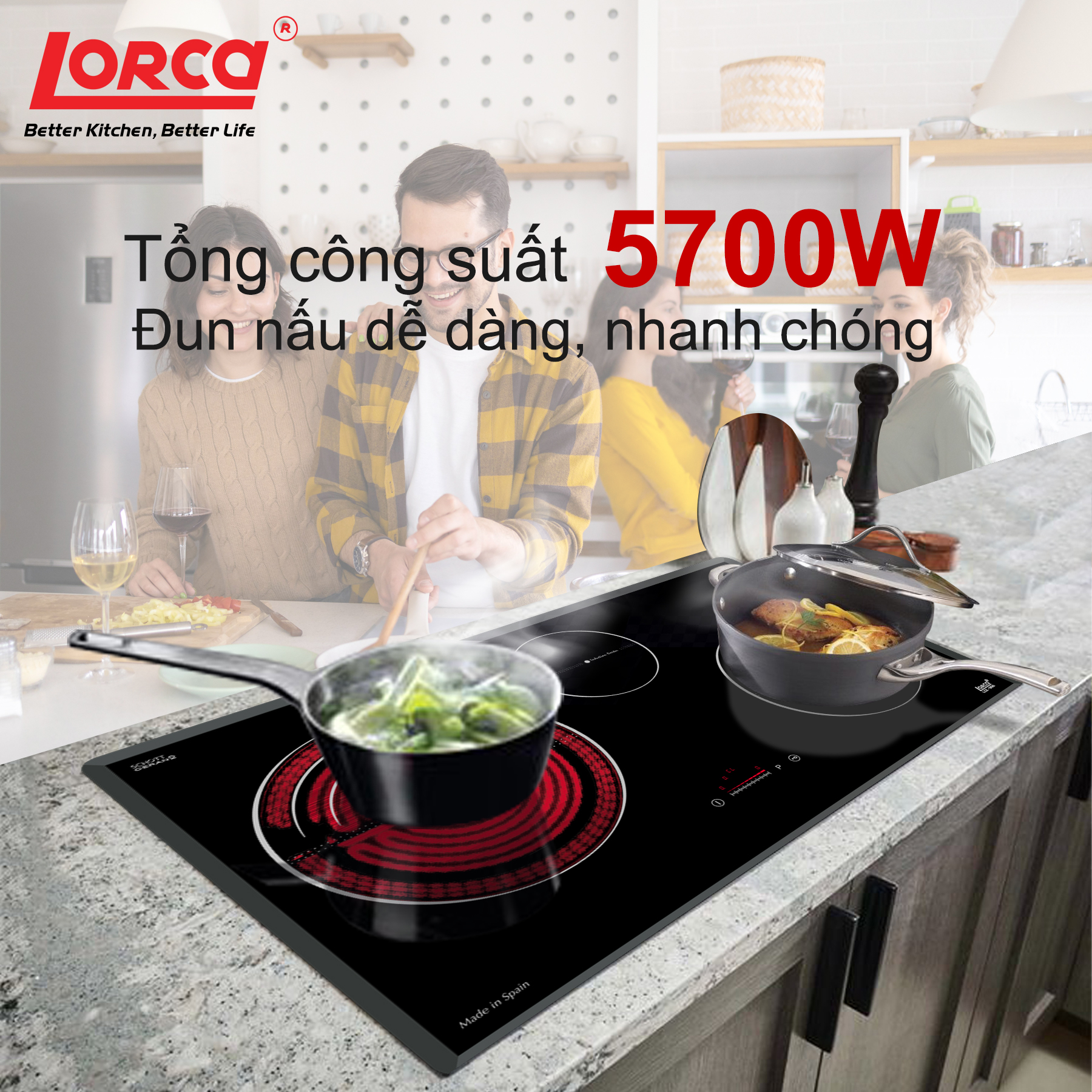 Bếp Điện Từ Lorca LCE 306 Chính hãng giá tốt nhất tại Luxehouse - Ảnh 4
